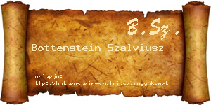 Bottenstein Szalviusz névjegykártya