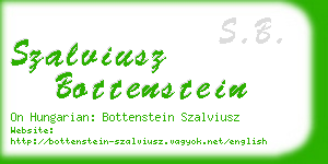 szalviusz bottenstein business card